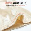 MANCYFIT Womens Half Slip for Under Dresses Satin Slip Skirt Mini Underskirt(Beige)