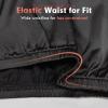MANCYFIT Womens Half Slip for Under Dresses Satin Slip Skirt Mini Underskirt(Black)