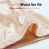 MANCYFIT Womens Half Slip for Under Dresses Satin Slip Skirt Mini Underskirt(Nude)