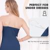 MANCYFIT Women’s Tube Top Dress Slip Sleeveless Underdress Invisible Straps(Navy)