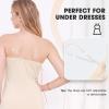 MANCYFIT Women’s Tube Top Dress Slip Sleeveless Underdress Invisible Straps(Nude)