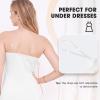 MANCYFIT Women’s Tube Top Dress Slip Sleeveless Underdress Invisible Straps(White)
