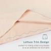 MANCYFIT Women Half Slips for Under Dresses Lace Waistband Above Knee Slip Skirt Wavy Hem(Nude)
