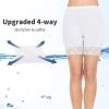 MANCYFIT Womens Slip Shorts for Under Dresses Anti Chafing Lace Undershorts Plus Size Short Leggings 3 Pack White Medium