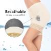 MANCYFIT Womens Slip Shorts for Under Dresses Anti Chafing Lace Undershorts Plus Size Short Leggings Beige XXX-Large