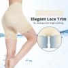 MANCYFIT Womens Slip Shorts for Under Dresses Anti Chafing Lace Undershorts Plus Size Short Leggings Beige XXX-Large