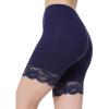 MANCYFIT Womens Slip Shorts for Under Dresses Anti Chafing Lace Undershorts Plus Size Short Leggings Deep Navy Small