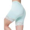 MANCYFIT Womens Slip Shorts for Under Dresses Anti Chafing Lace Undershorts Plus Size Short Leggings Mint Medium