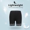MANCYFIT Womens Slip Shorts for Under Dresses Anti Chafing Lace Undershorts Plus Size Short Leggings 2 Pack Black/Gray Small