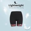 MANCYFIT Womens Slip Shorts for Under Dresses Anti Chafing Lace Undershorts Plus Size Short Leggings Black and Red Lace Medium