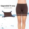 MANCYFIT Womens Slip Shorts for Under Dresses Anti Chafing Lace Undershorts Plus Size Short Leggings Espresso Medium