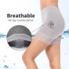 MANCYFIT Womens Slip Shorts for Under Dresses Anti Chafing Lace Undershorts Plus Size Short Leggings Gray 2 Pack Large