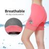MANCYFIT Womens Slip Shorts for Under Dresses Anti Chafing Lace Undershorts Plus Size Short Leggings Hot Pink Small