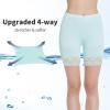 MANCYFIT Womens Slip Shorts for Under Dresses Anti Chafing Lace Undershorts Plus Size Short Leggings Mint Large