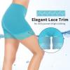 MANCYFIT Womens Slip Shorts for Under Dresses Anti Chafing Lace Undershorts Plus Size Short Leggings Teal Small