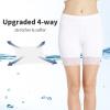 MANCYFIT Womens Slip Shorts for Under Dresses Anti Chafing Lace Undershorts Plus Size Short Leggings White and Golden Lace Medium