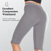 MANCYFIT Biker Shorts for Women High Waist Yoga Workout Premium Spandex Legging Shorts 13 inch(13″-grey)